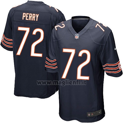 Maglia NFL Game Chicago Bears Perry Bianco Nero